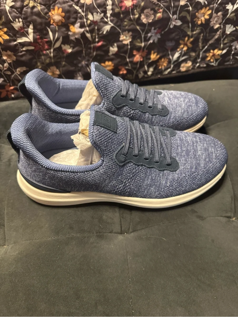 Johnnie-O Range Runner 2.0 Casual Knit Men's Sneakers - Blue
